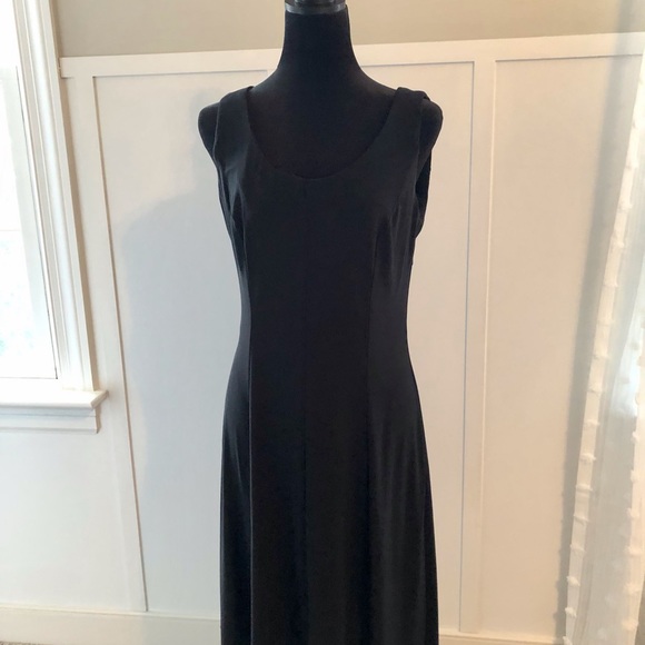 Black Lace Sequin 1920’s Downton Abbey Slip Dress with Lace Overlay. 8 Medium - Picture 11 of 12